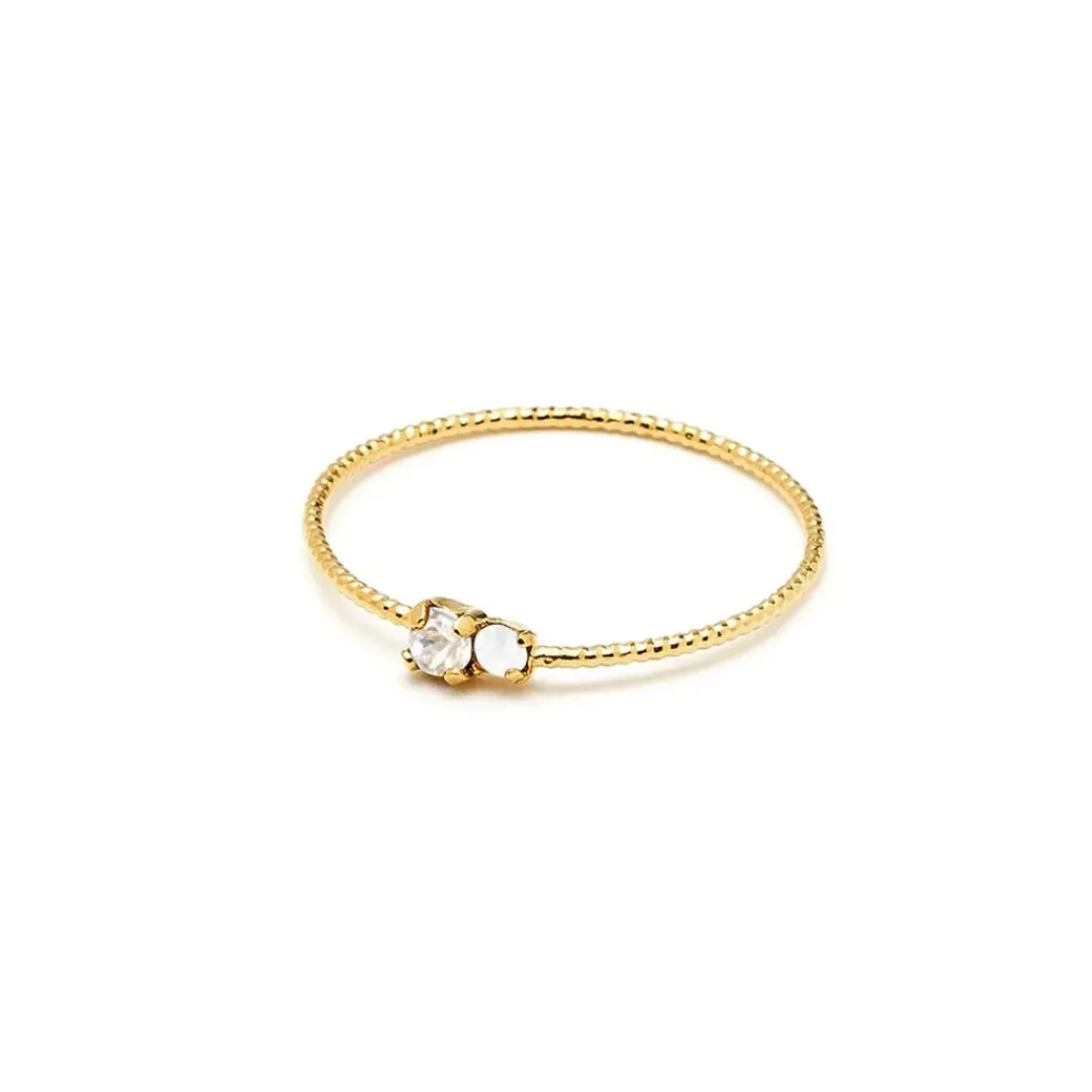 BDM Studio Fine|Simple^Bague double strass Trésors