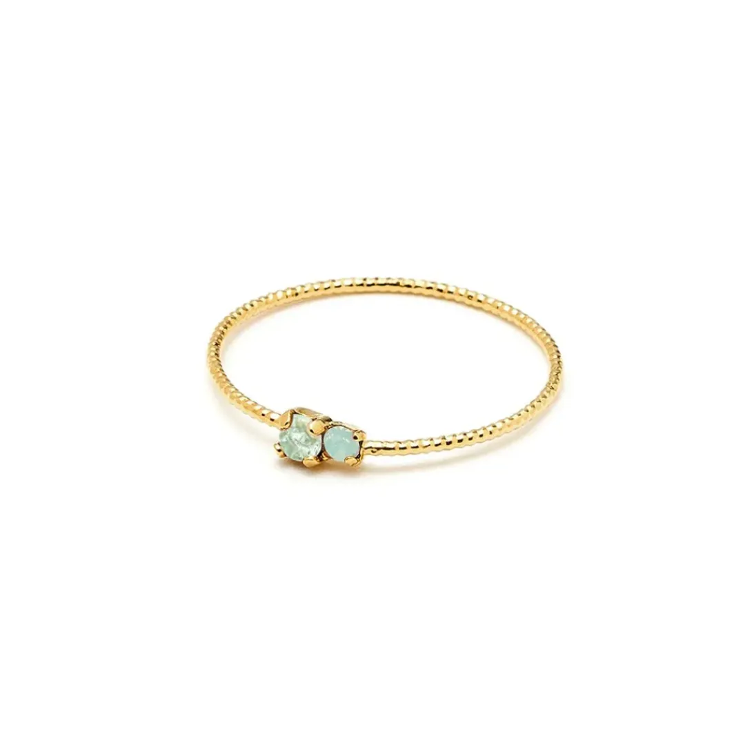 BDM Studio Fine|Simple^Bague double strass Trésors