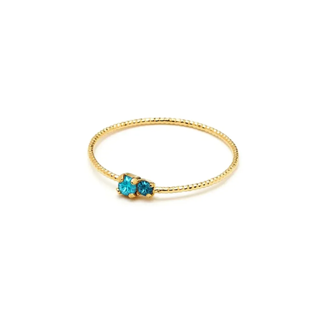 BDM Studio Fine|Simple^Bague double strass Trésors