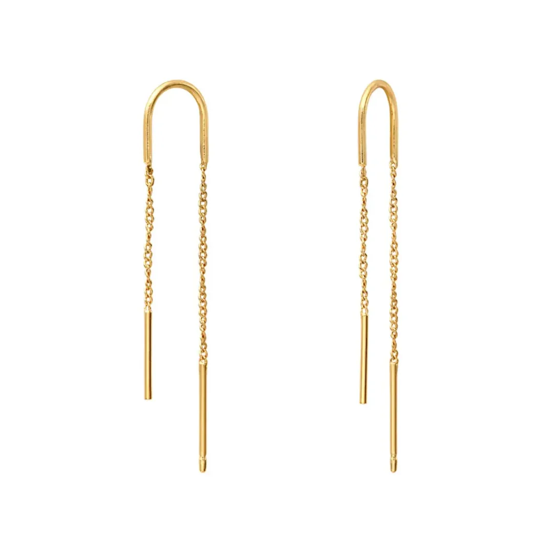 BDM Studio Pendantes|Dessous D'oreilles^Boucles d'oreilles chaînes doubles Adèle