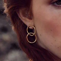 BDM Studio Pendantes|Créoles^boucles d'oreilles puces doubles Victoire
