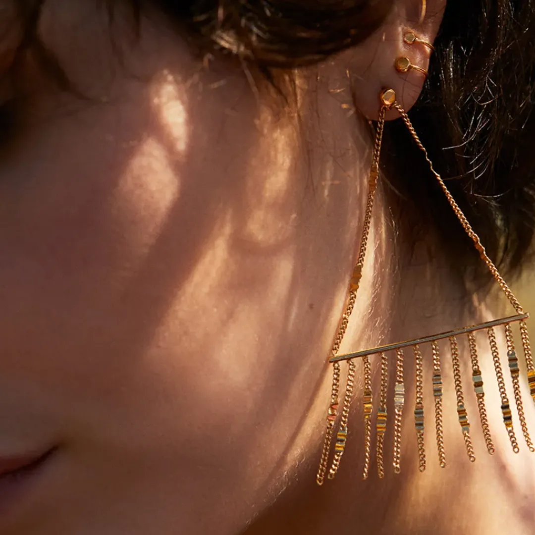 BDM Studio Pendantes|Chaînes^grandes boucles d'oreilles Lena
